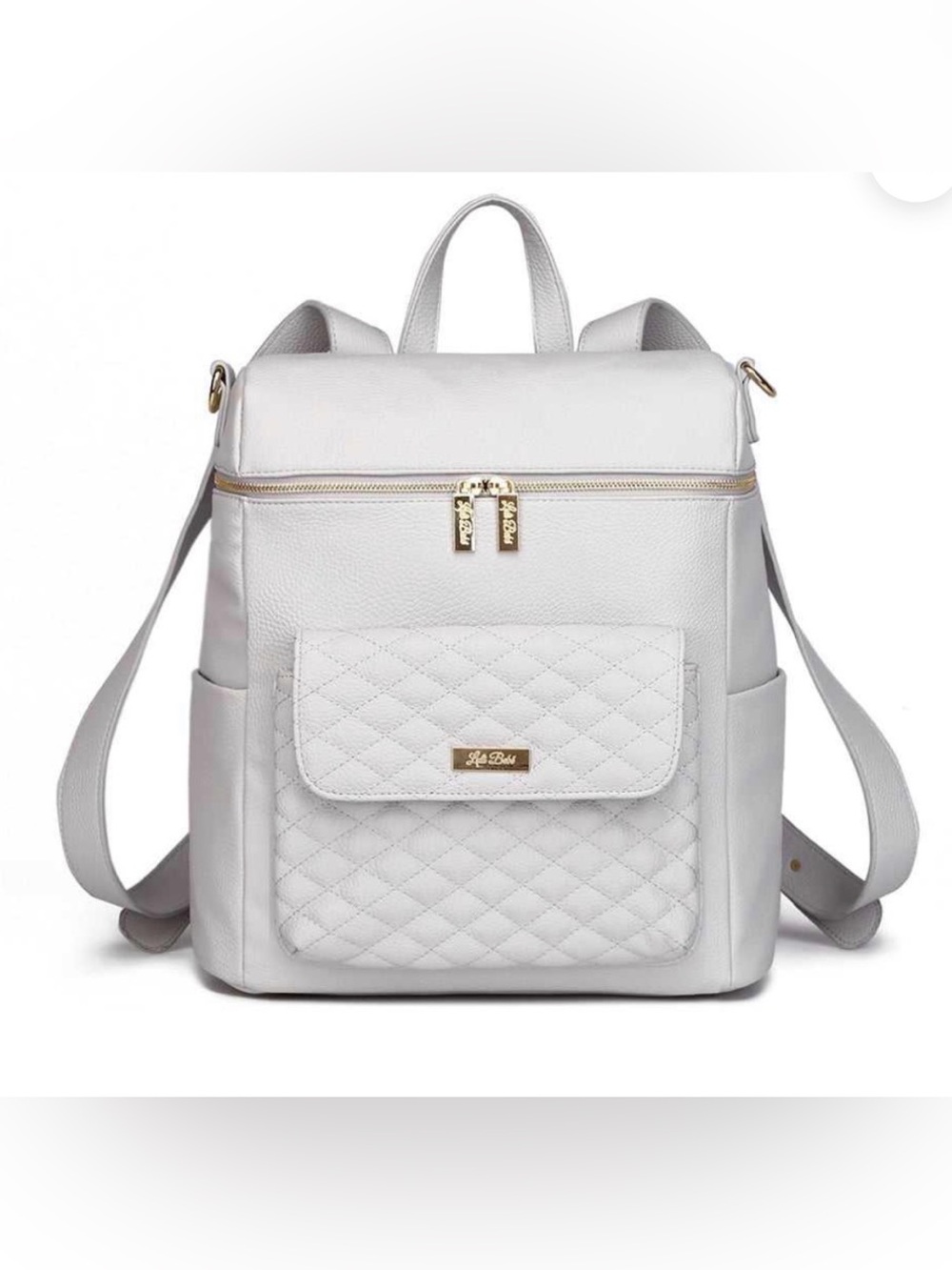 Luli Bebe Signature Diaper Bag Stone Grey